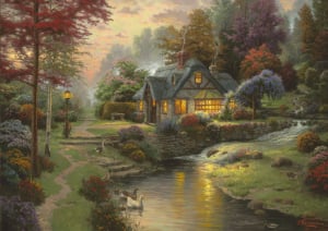 Schmidt Békés esti hangulat, Thomas Kinkade 1000 db-os puzzle (58464, 15773-184)